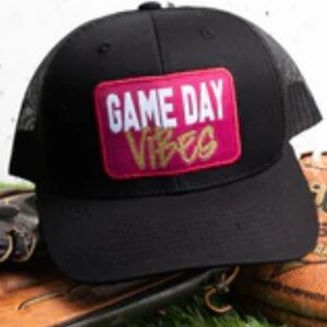 Black Game Day Vibes Cap